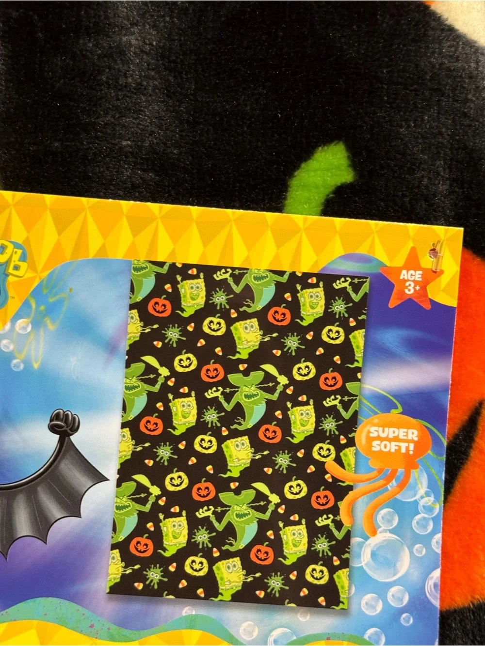 SpongeBob SquarePants Halloween Throw Blanket Pirate Ghosts